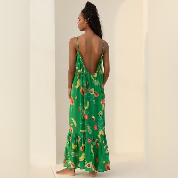 Anthropologie The Malika Gauze Maxi Dress NWT Sz M. - Picture 2 of 4